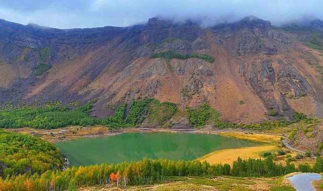 Nemrut Kalderası Milli Parkı'nda sonbahar güzelliği