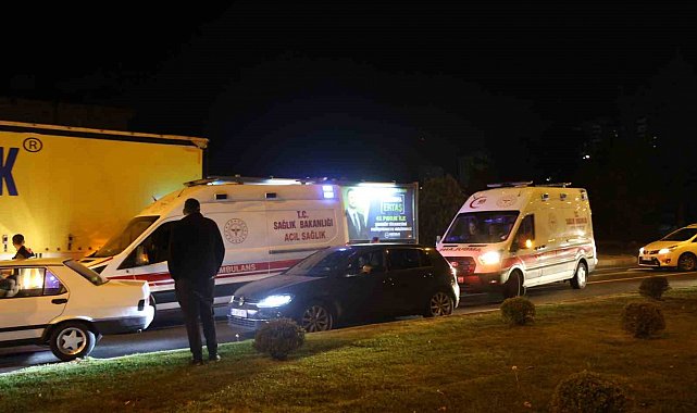 Nevşehir'de ambulansa yol verme manevrası kazaya neden oldu