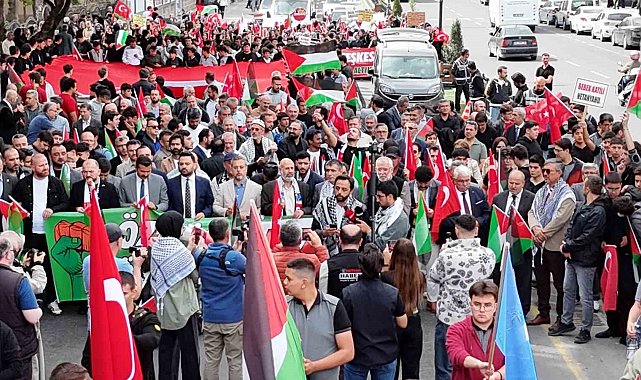 Nevşehir'de Gazze'ye destek yürüyüşü düzenlendi