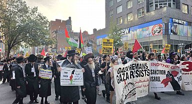 New York'ta binlerce kişi Gazze için yürüdü