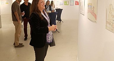 Nilüfer'deki sergide hayal gücü çizgilerle buluştu