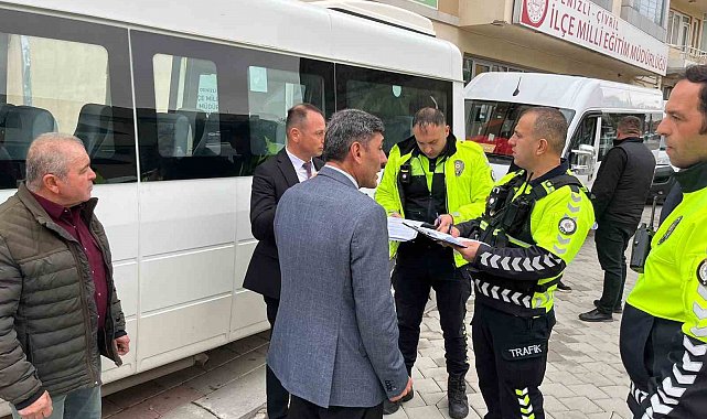Öğrenci güvenliği için servisler tek tek denetlendi