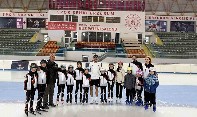 Olimpik Sporcu Furkan Akar, geleceğin sürat patencilerine ilham oluyor