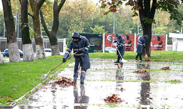 Osmangazi Belediyesi'nden sonbahar temizliği