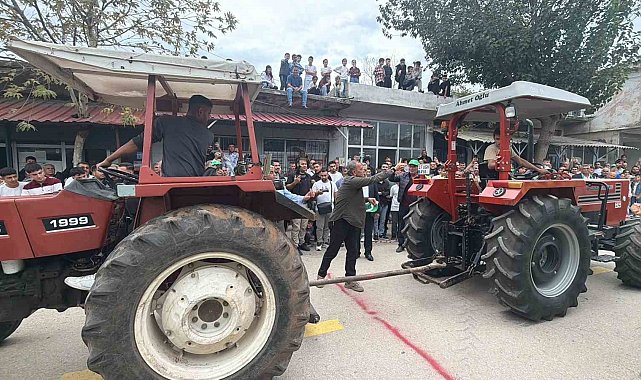 Osmaniye'de zeytin festivaline traktör çekme yarışması damga vurdu