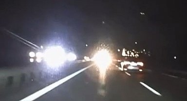 Otobanda tersten gelen otomobil kazaya davetiye çıkardı