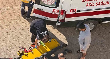 Otomobilin çarptığı yaya yaralandı