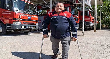 "110 Yaşar"ın 24 yıllık itfaiyecilik öyküsü