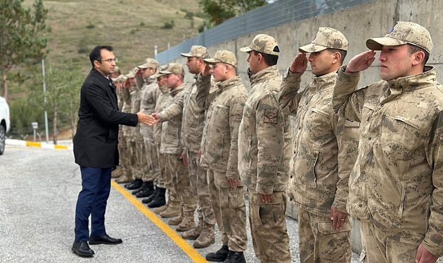 Refahiye Kaymakamı Taşkıran'dan jandarma karakoluna ziyaret