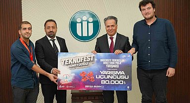 Rektör Akpolat' tan TEKNOFEST'26'da Türkiye üçüncüsü olan öğrencilere tebrik