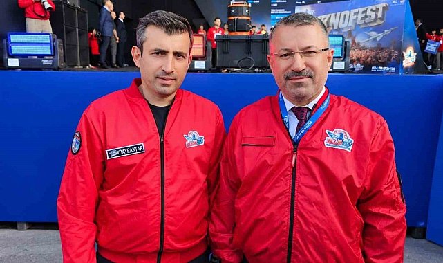 Rektörü Kırışık, TEKNOFEST Güneydoğu'da Selçuk Bayraktar ile buluştu