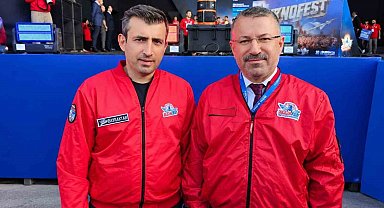 Rektörü Kırışık, TEKNOFEST Güneydoğu'da Selçuk Bayraktar ile buluştu