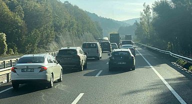 Rüzgar türbini kanatları için trafik durduruldu
