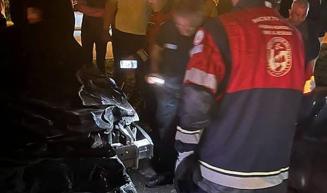 Samandağ'da angusa çarpan otomobilin sürücüsü yaralandı