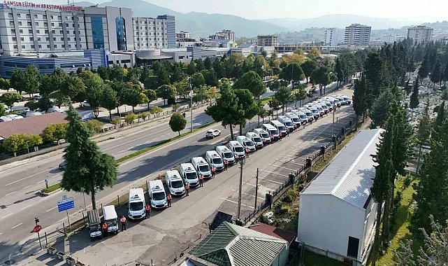 Samsun'da acılı günlerde kesintisiz destek: 29 araçla 724 hizmet