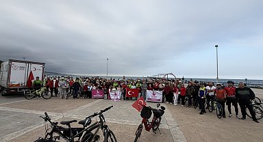 Samsun'da Cumhuriyet Bayramı kutlamaları kapsamında pedal çevrildi