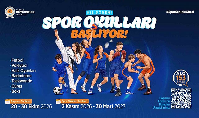Samsun'da Kış Spor Okulları'nda başvurular başladı