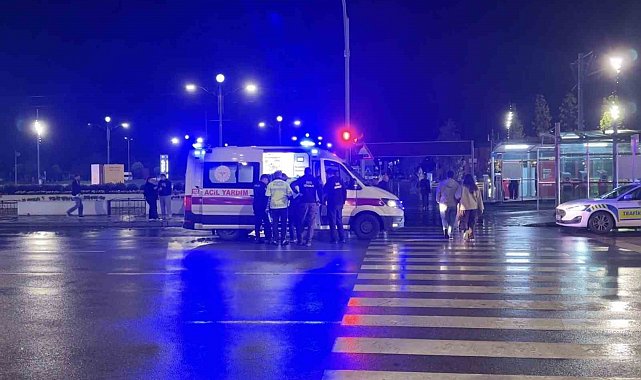 Samsun'da SUV aracın çarptığı yaya yaralandı