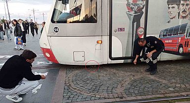 Samsun'da yürekleri ağza getiren anlar