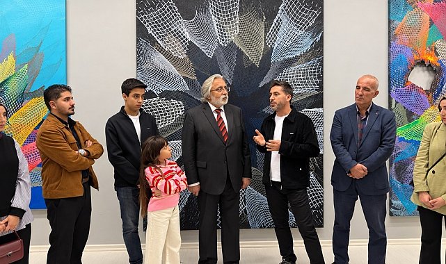 SANKO sanat galerisinde "Sonsuzluk Ağları" temalı resim sergisi
