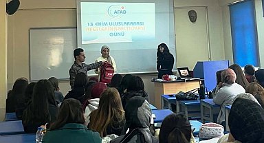 Şaphane MYO öğrencilerine afet farkındalık eğitimi verildi