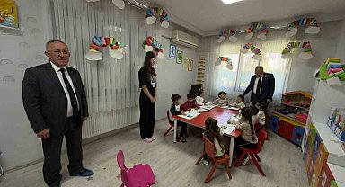 Sarıgöl'de miniklerin eğitim yuvasına ziyaret
