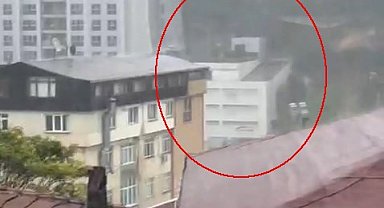 Sarıyer'de sel böyle geldi