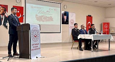 Şehit babası ve gaziler liselilerle bir araya geldi