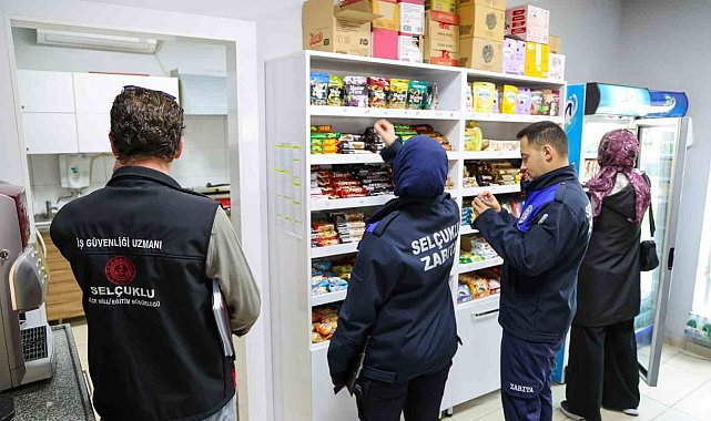 Selçuklu'da okul kantinlerine denetimler sürüyor