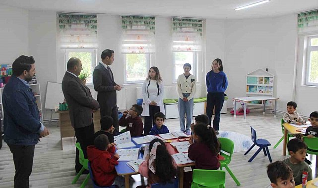 Selim Kaymakamı Semiz'den Şehit Umut Gök Anaokuluna ziyaret