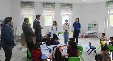 Selim Kaymakamı Semiz'den Şehit Umut Gök Anaokuluna ziyaret