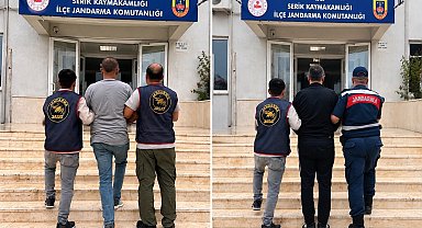 Serik'te hapis cezası ile aranan 2 hükümlü yakalandı