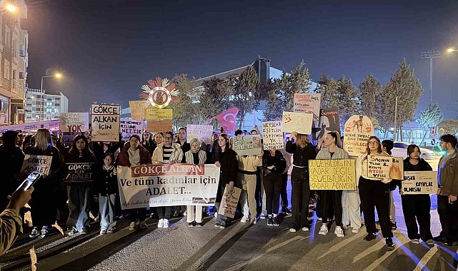 Sevgilisi tarafından öldürülen Gökçe için yürüyüş düzenlendi