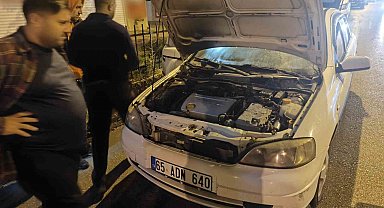 Seyir halindeki otomobilde yangın