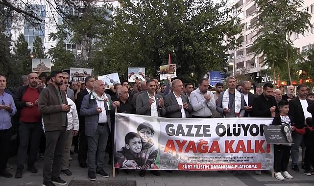 Siirt'te Aksa Tufanının 3. yıl dönümünde Filistin'e destek