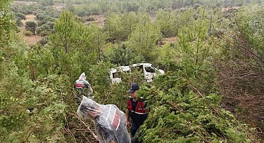 Silifke'de yolcu minibüsü şarampole yuvarlandı: 17 yaralı