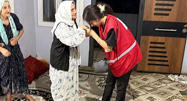 Silopi'de yürekleri ısıtan dayanışma: Kızılay ihtiyaç sahibi iki kardeşin yüzünü güldürdü
