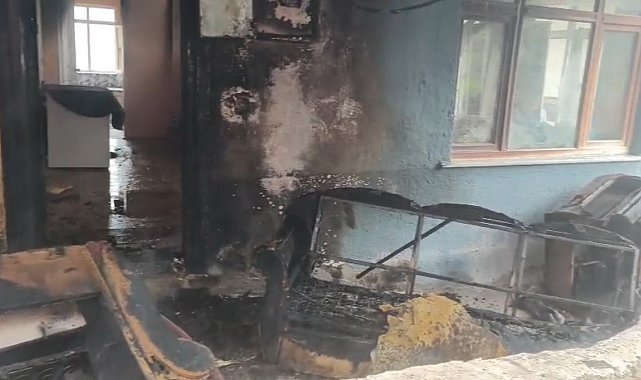 Sinop'ta ev yangını