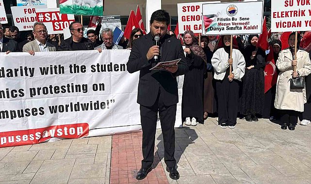 Sinop'ta Filistin'e destek programı düzenlendi