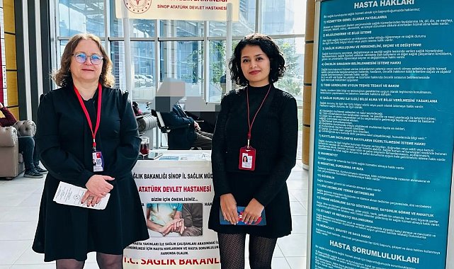 Sinop'ta Hasta Hakları Günü'nde bilgilendirme etkinliği
