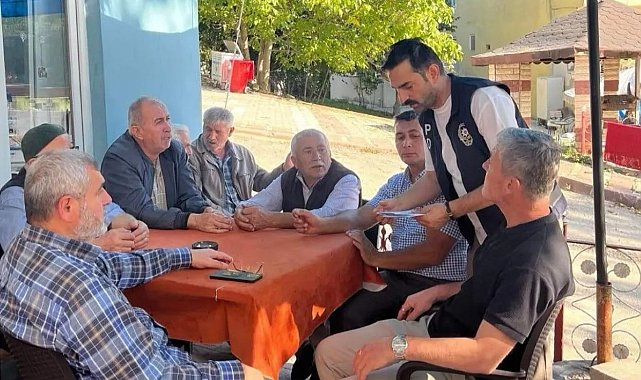 Sinop'ta polis ekiplerinden vatandaşlara bilgilendirme çalışması