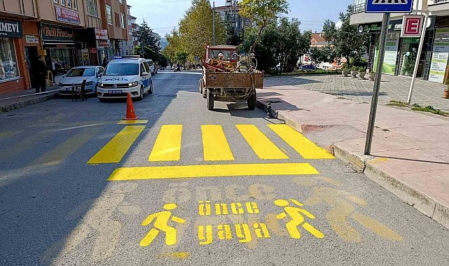 Sinop'ta yaya geçitleri yenileniyor