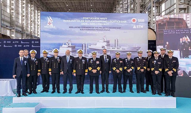 STM'nin Portekiz'e tarihî gemi ihracatında önemli adım: İkinci lojistik destek gemisi de kızağa alındı