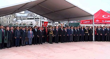 Taksim'de Cumhuriyet Bayramı öncesi tören düzenlendi