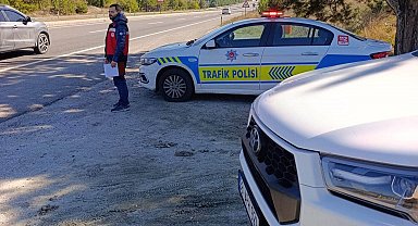 Tavşanlı'da hayvan nakillerine yönelik yol denetimi