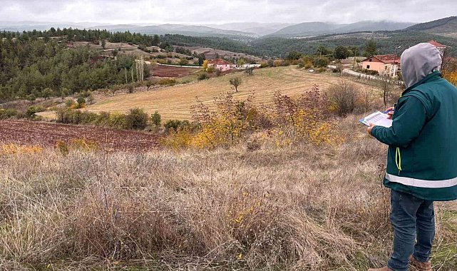 Tavşanlı'da ürün beyanları sahada denetleniyor