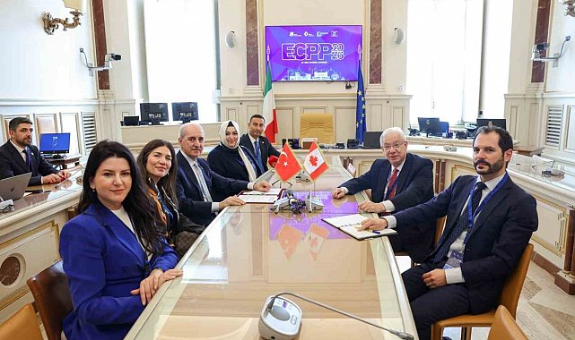 TBMM Başkanı Kurtulmuş, Kanada Avam Meclisi Başkanı Scarpaleggia ile görüştü