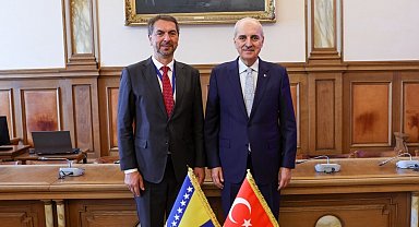 TBMM Başkanı Kurtulmuş, Roma'da Bosna Hersek Temsilciler Meclisi Başkan Yardımcısı Çavara ile görüştü
