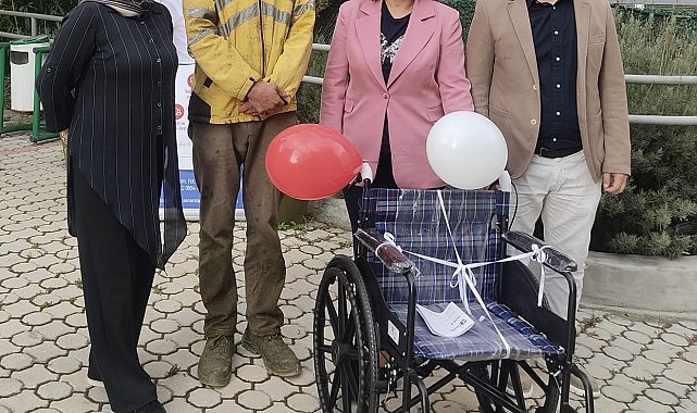 Tehdit soruşturması tekerlekli sandalye bağışıyla sonuçlandı