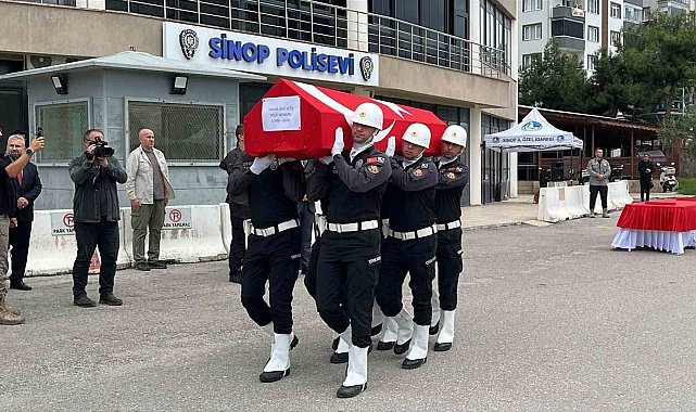 Tekne kazasında hayatını kaybeden polis memuru için tören düzenlendi